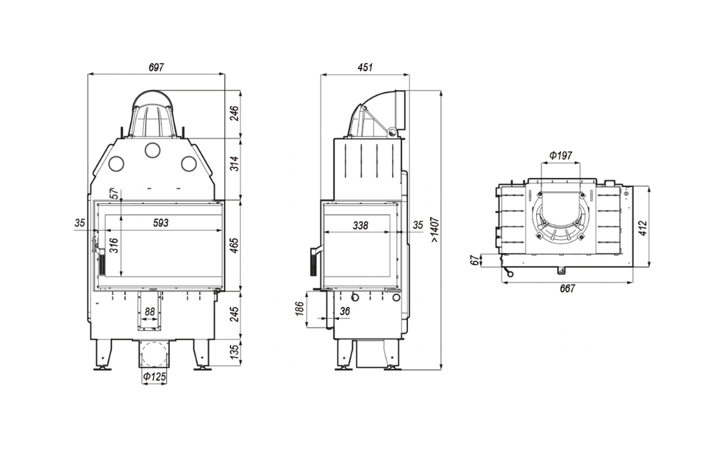 Defro Intra SM-BLMINI 67/47/41 Links 