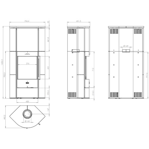 Fireplace Kaminofen Adelaide