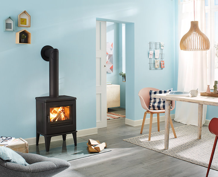 LEDA Kaminofen Allegra Small mit Holzfach