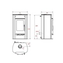 Koppe Kaminofen Caron Aqua