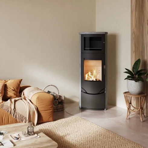 Lotus Kaminofen Prio 7M mit Warmhaltefach