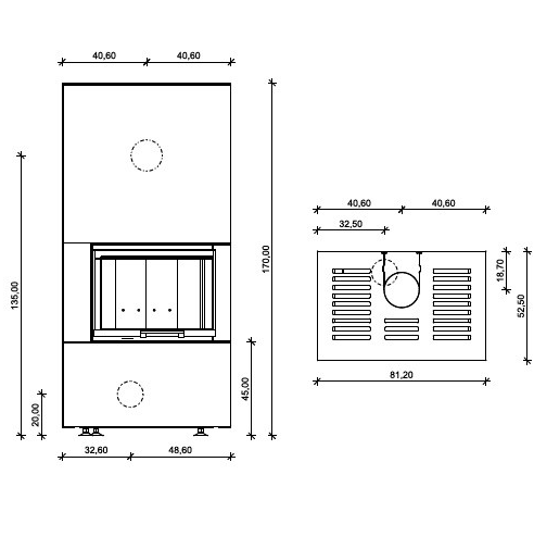 CB Kaminbausatz Neocube C10