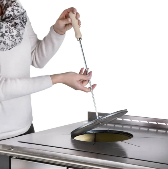 Herd Öko Power 100 rot/Ceran/Abgang rechts oben