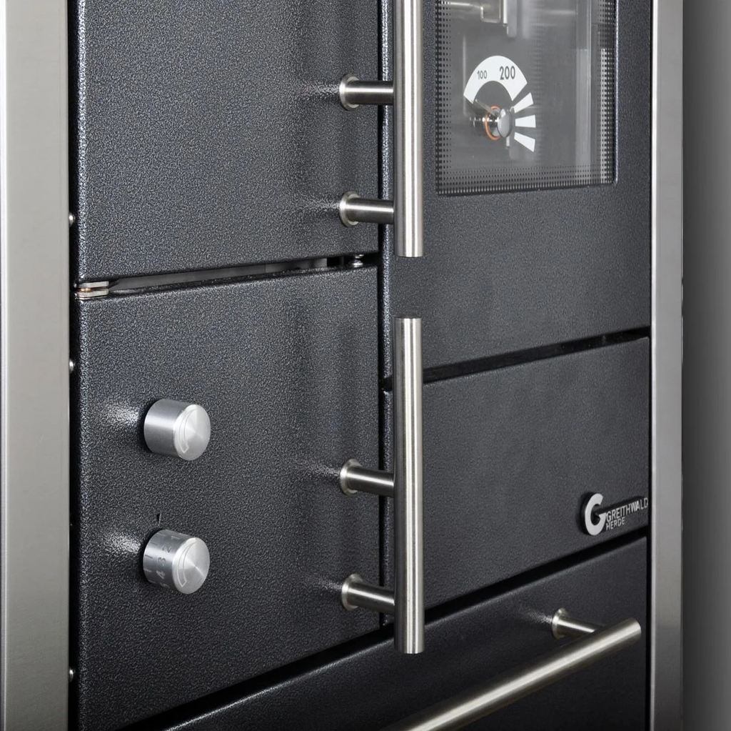 Herd Öko Power 100 rot/Ceran/Abgang rechts oben