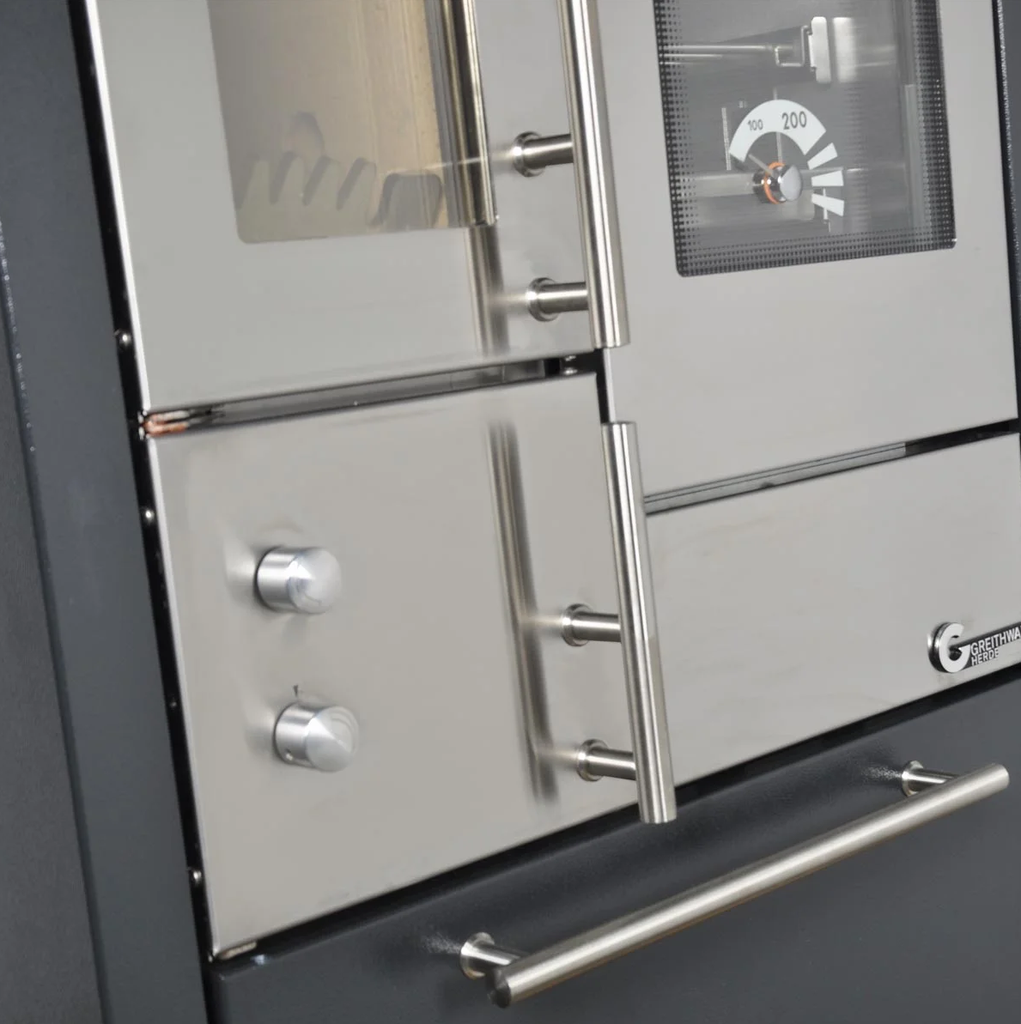 Herd Öko Power 100 rot/Ceran/Abgang rechts oben