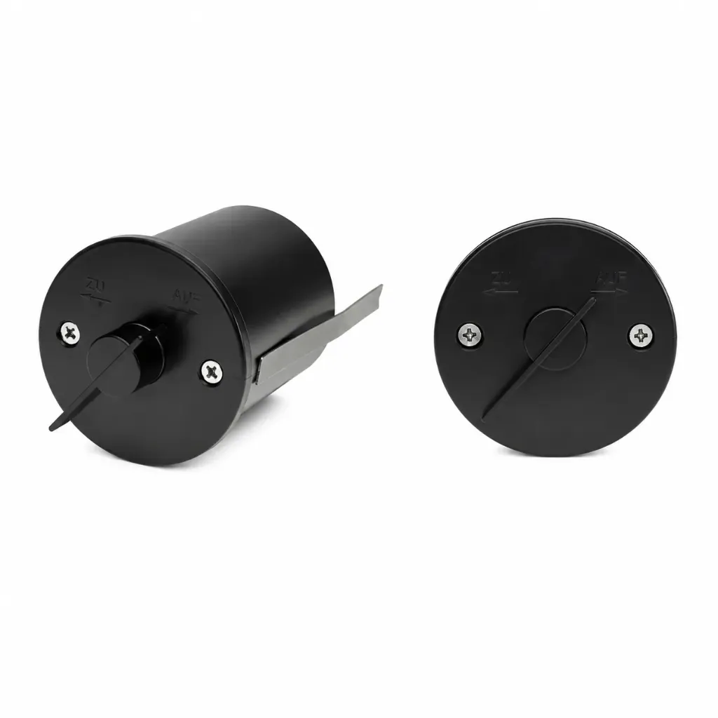 [lkaprdd3] CB-tec Luftklappengriff rund dm 75 mm Aufputz (Edelstahl, Knopf Edelstahl)