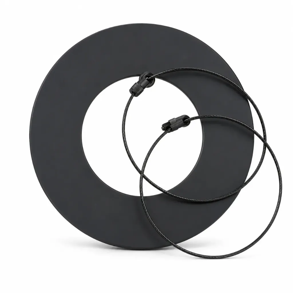 CB Rosette mit 2 Schlauchklemmen für Flexrohr