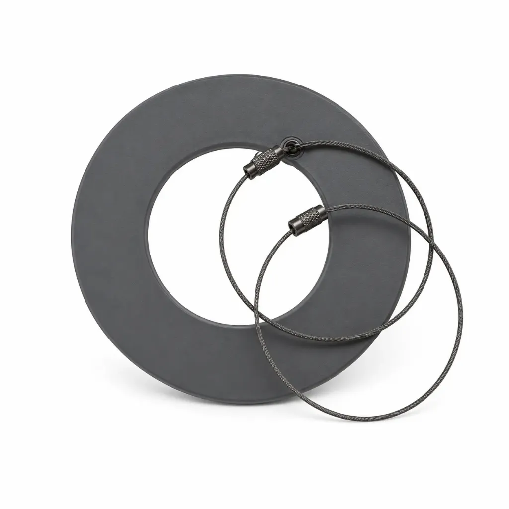 CB Rosette mit 2 Schlauchklemmen für Flexrohr