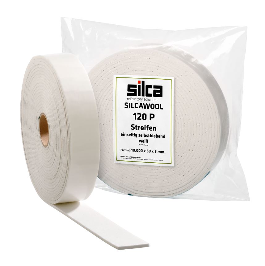 Silcawool 120 Streifen selbstklebend 50x5/10 Meter Silca