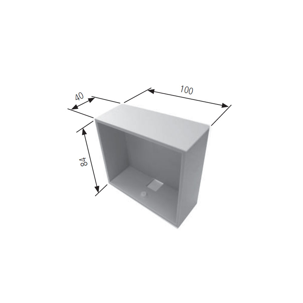 Unterputzgehäuse zum Grafikdisplay LEDA
