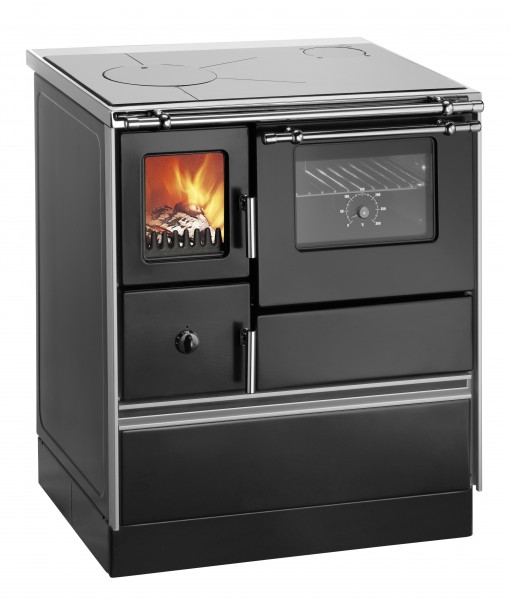 [G001766485] Wamsler Herd Westminster 70F-Style (Stahl, schwarz, rechter Abgang)