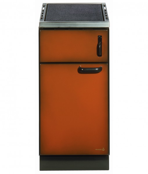 [W20001400045] Wamsler Beistellherd K 140 Sondermodell (Stahl, maron)