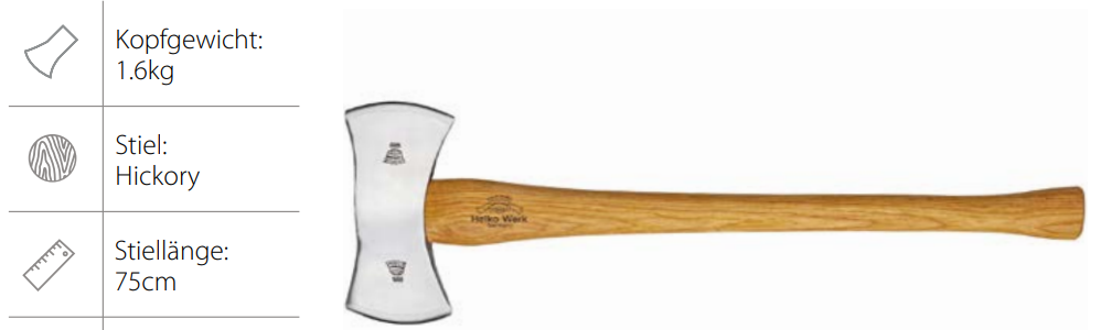 [10600EU] Helko Classic Range  (American Double Bit Axe)