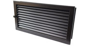 [wg2015s] CB Warmluftgitter Standard Aufputz  (schwarz, 150, 200)