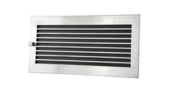 [wg2323mesm] CB Warmluftgitter Edelstahl modern (matt) (230, 230)
