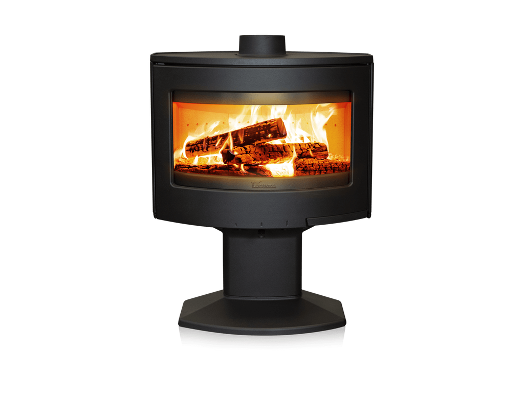 [302890000000] Lacunza Kaminofen Tarbes mit Standfuß