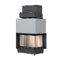 Eck Kamin-Kessel 2T 45/67/44 STR Anbaurahmen 70mm schwarz für EOS/EAS 