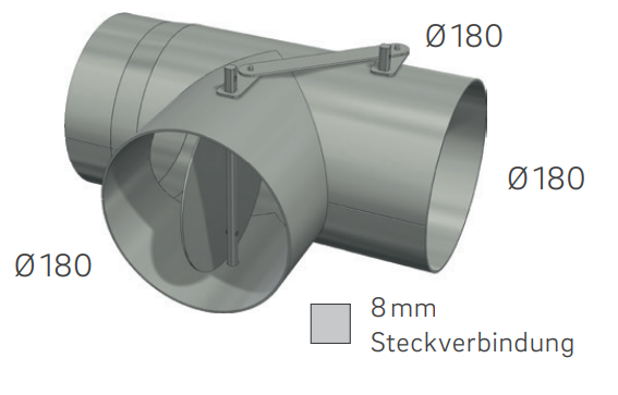 Doppel-Umlenkklappe (Modul) Schmid