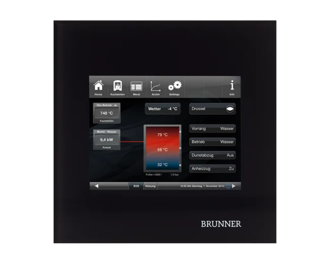 EOS-8 Steuereinheit und Display schwarz WiFi Brunner