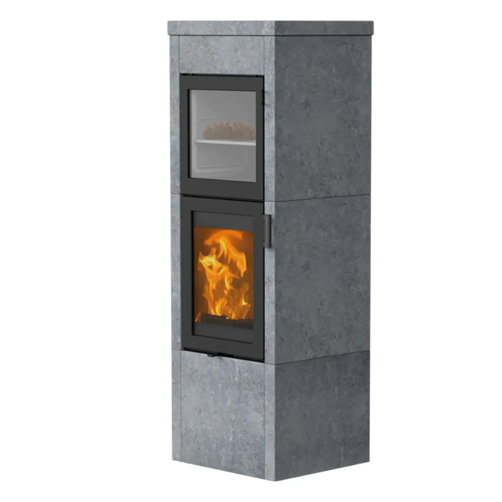 QM 40 mit Warmhaltefach Lotus Kaminofen