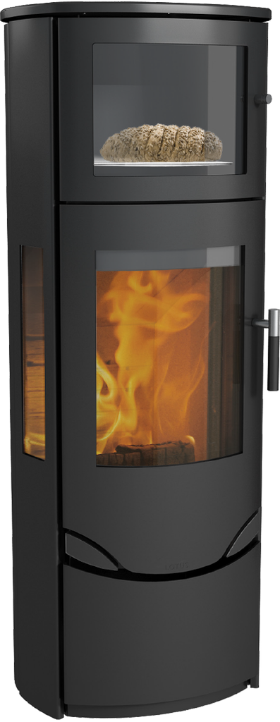 Lotus Kaminofen Prio 7 mit Warmhaltefach