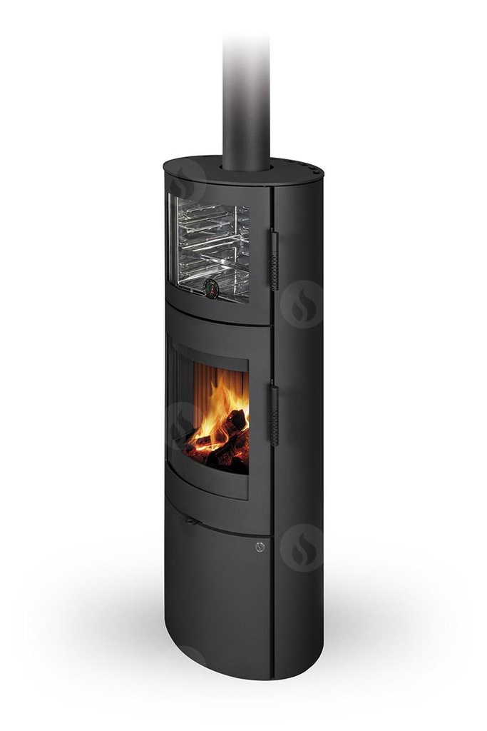[LUGO N 03 BACK] Romotop Kaminofen Lugo N mit Backfach Sondermodell (Stahl)