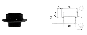 Schornsteinanschlussstück Duo