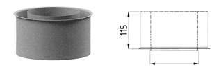 [F71492001] Wandfutter doppelwandig Duo (120)