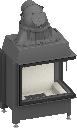 Camina & Schmid Kamineinsatz Ekko R 67(45)s (steglos)
