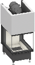 Camina & Schmid Kamineinsatz Ekko U 55(67)h