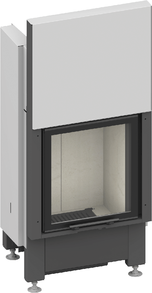 [64/1160-3030] Camina & Schmid Kamineinsatz Lina GT 45h (510, Schamotte weiß, ohne BRS)