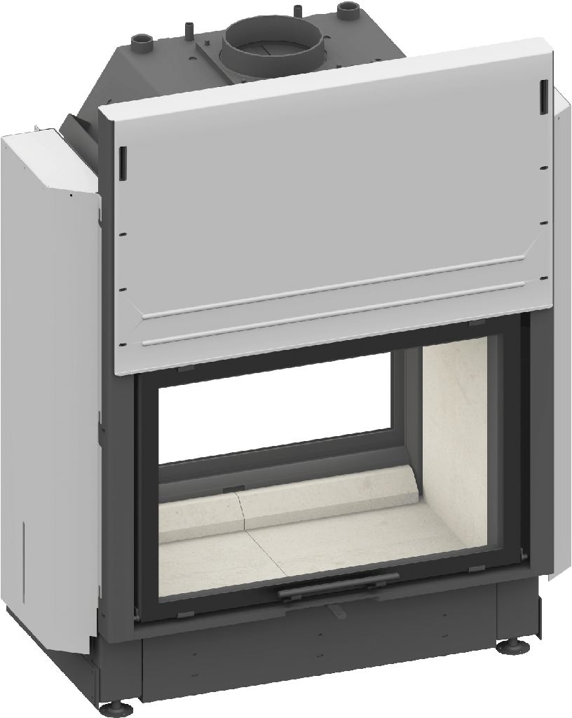 Camina & Schmid Kamineinsatz Lina W TV 7351h/s (Schamotte weiß)