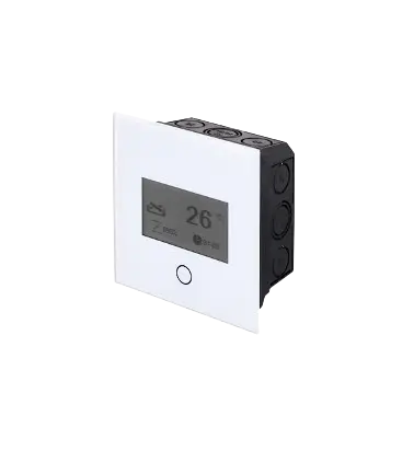 FireControls Display für Abbrandsteuerung (Schwarze Glasscheibe)