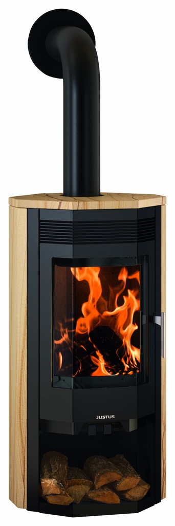 [652722] JUSTUS Kaminofen Usedom 7 (gussgrau, Speckstein)