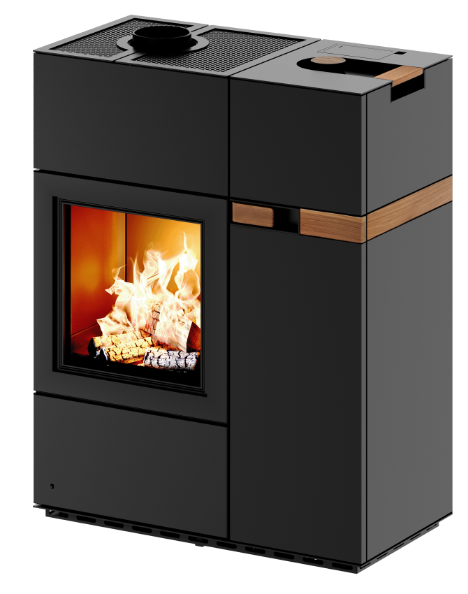 Austroflamm Pelletofen Quadra Duo mit Seitenverkleidung