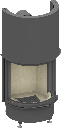 Camina & Schmid Kamineinsatz Ronda 6057h - 180°