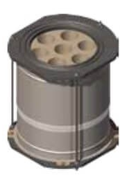 [66/0000-9340] Aufsatzspeicher für evo und kleinere Kamineinsätze inkl. Adapterring