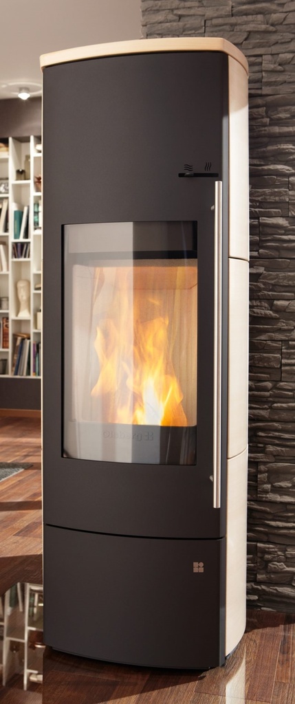 [23/6381] Olsberg Kaminofen Nevado Aqua Compact wassergeführt (Stahl schwarz)