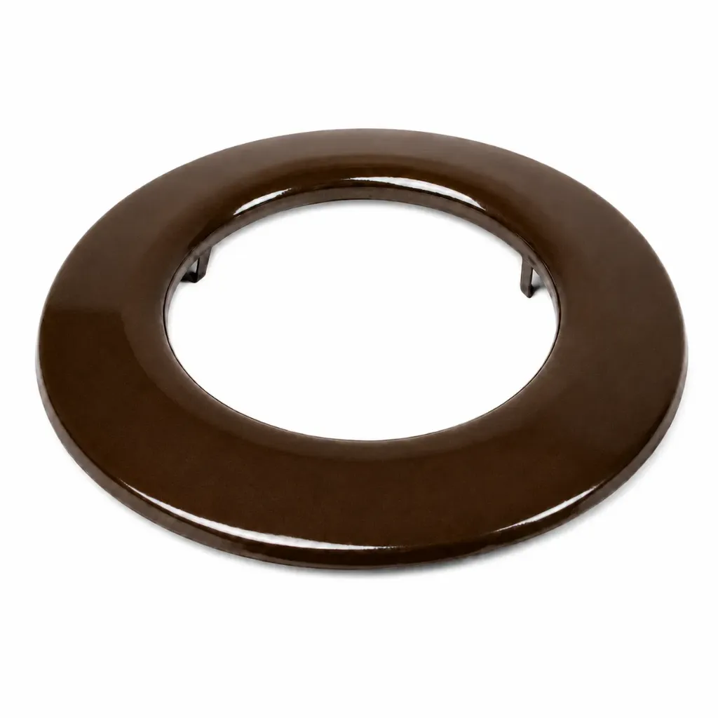 Rosette emailliert braun Muldenthaler