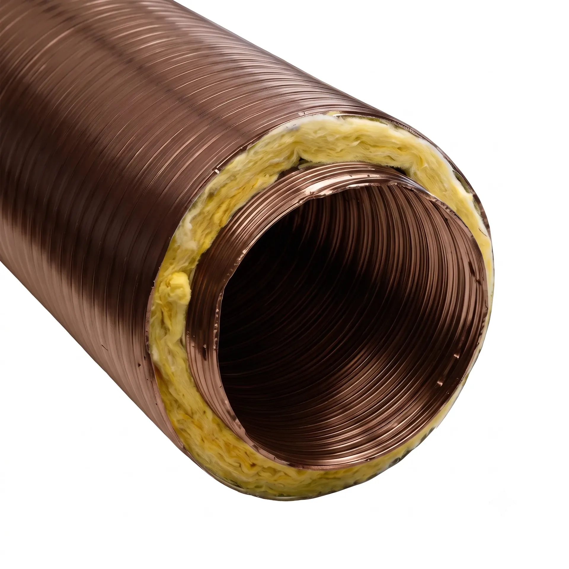 Alu-Flexrohr isoliert braun CB-tec