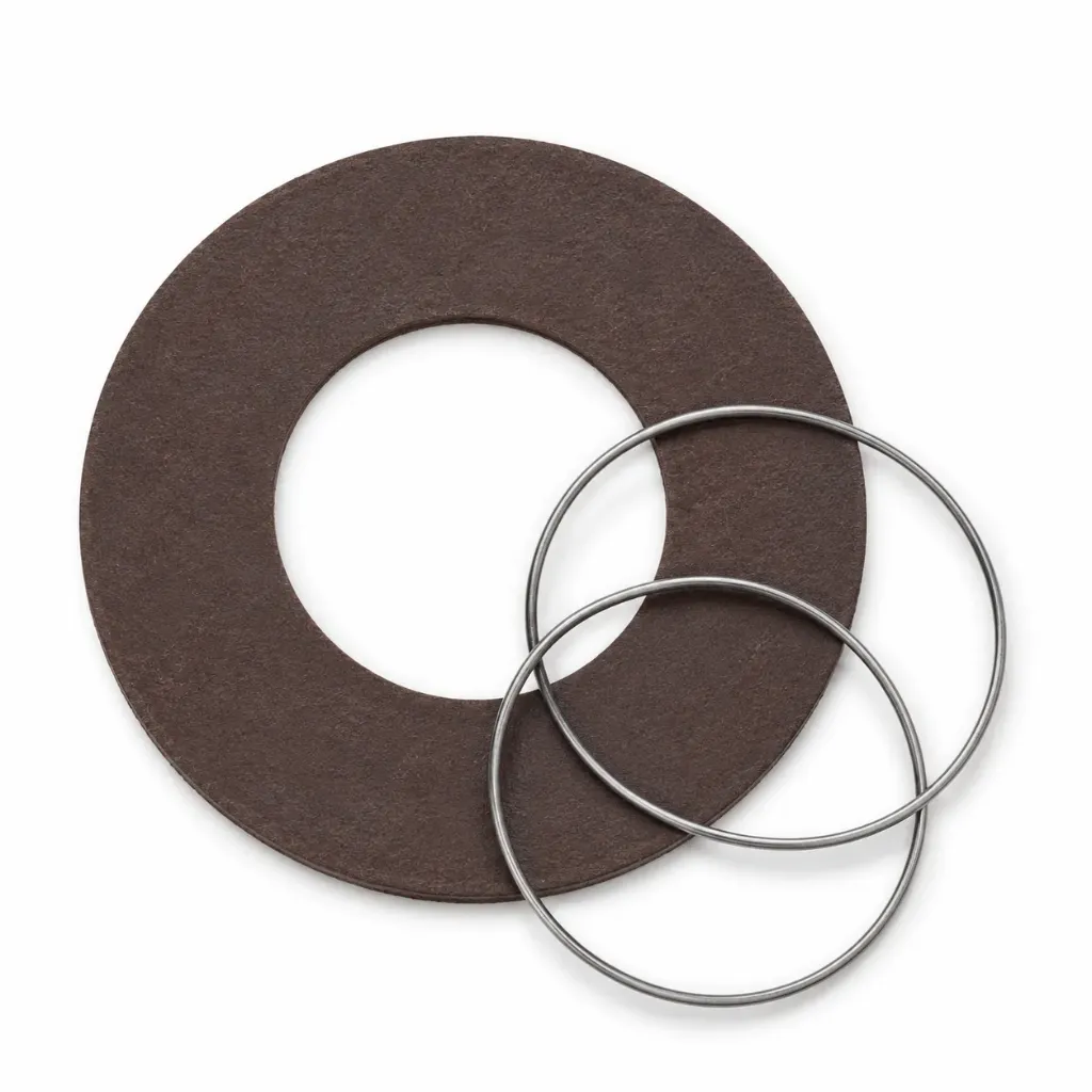 Rosette mit 2 Schlauchklemmen Isolier Flexrohr braun CB-tec