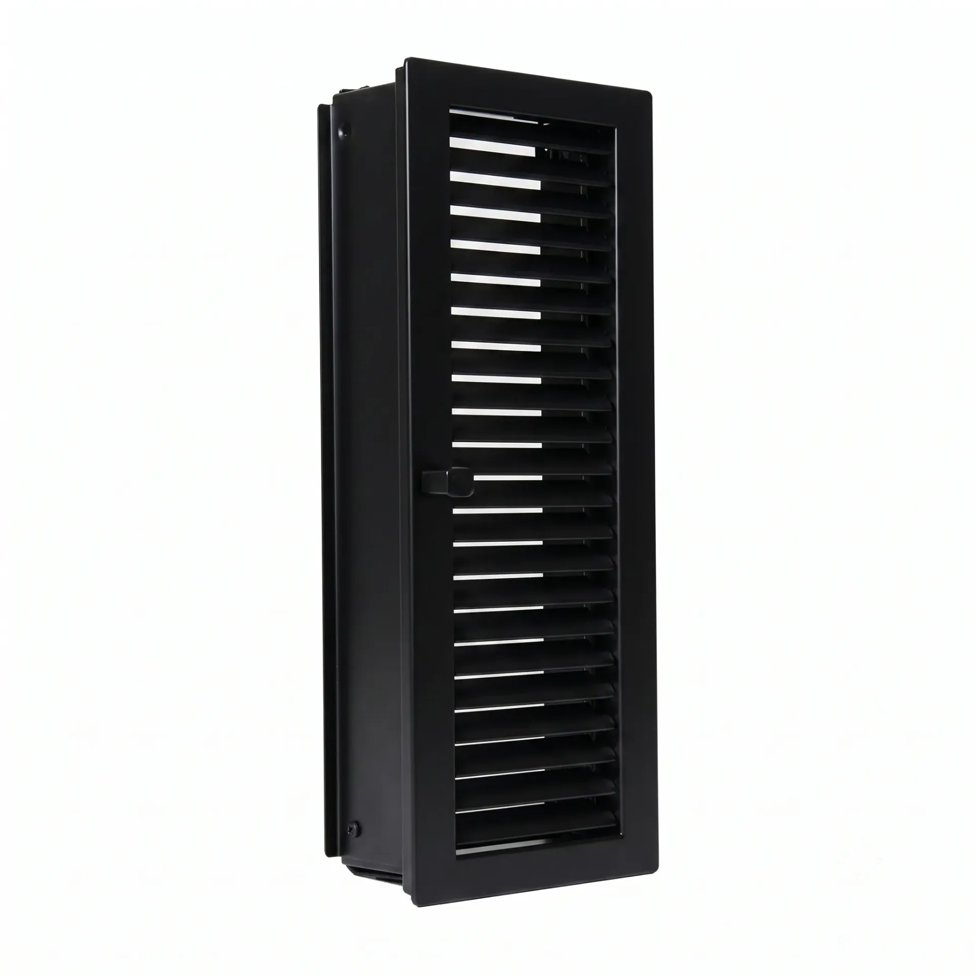 Warmluftgitter Hochkant Aufputz schwarz CB-tec