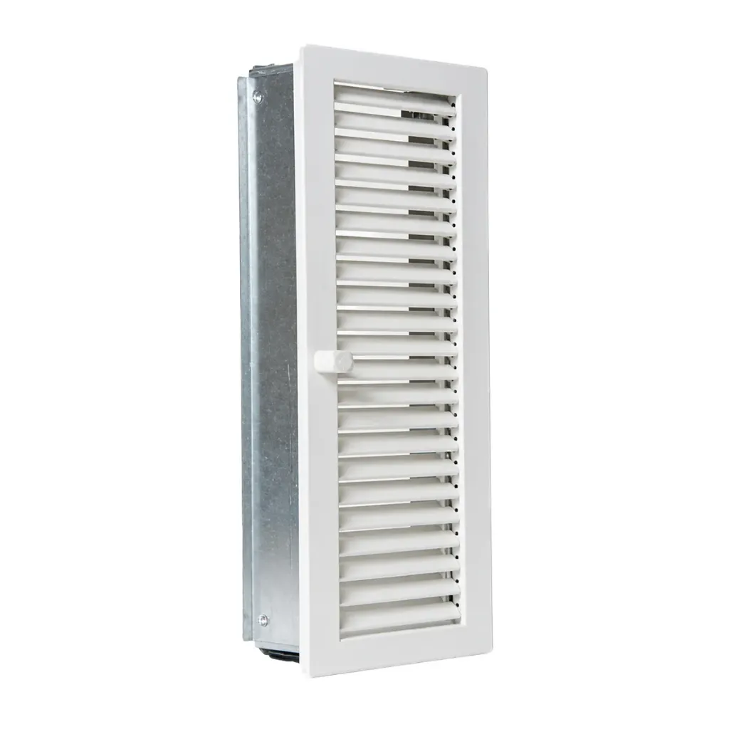 Warmluftgitter Hochkant putzbündig weiß CB-tec