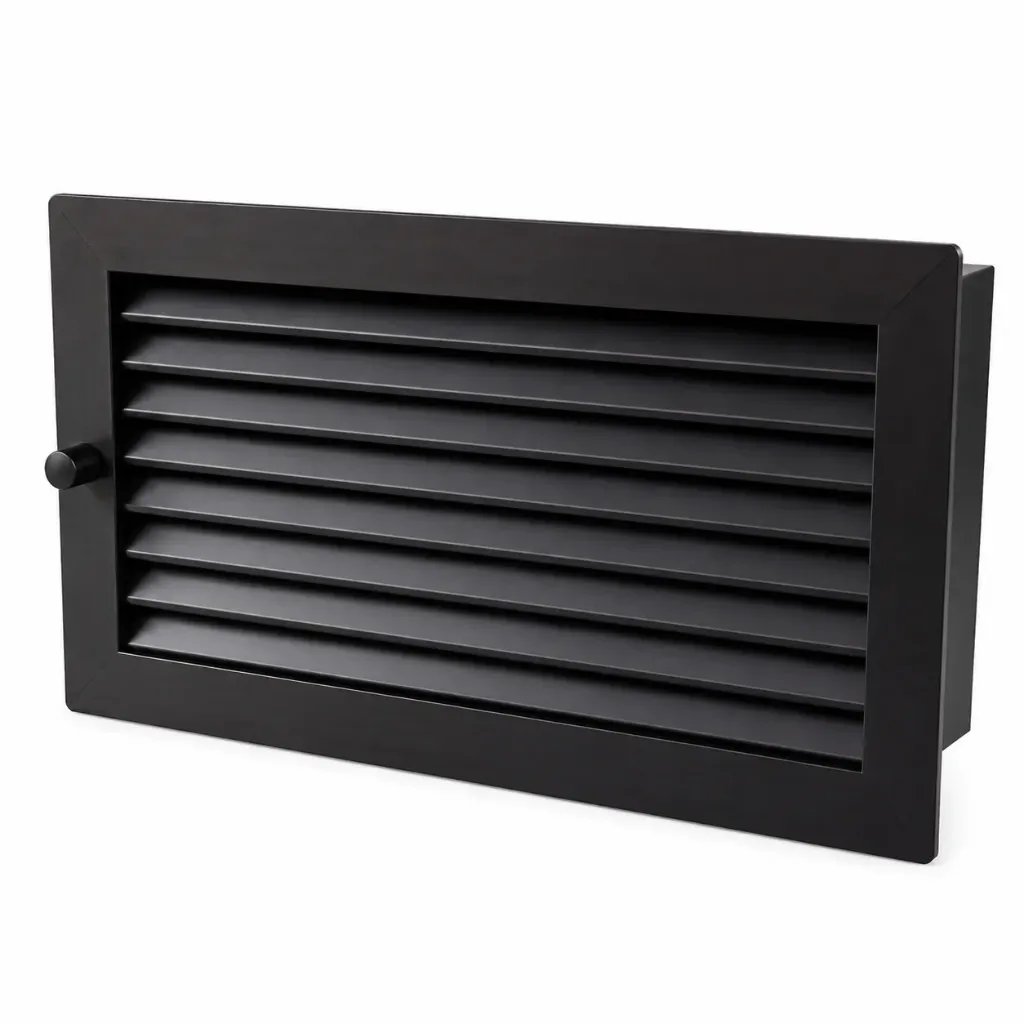 Warmluftgitter Standard Aufputz schwarz CB-tec