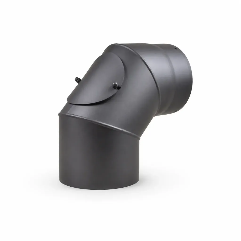 Bogen Seno 3-tlg 90° schwarz-metallic Muldenthaler