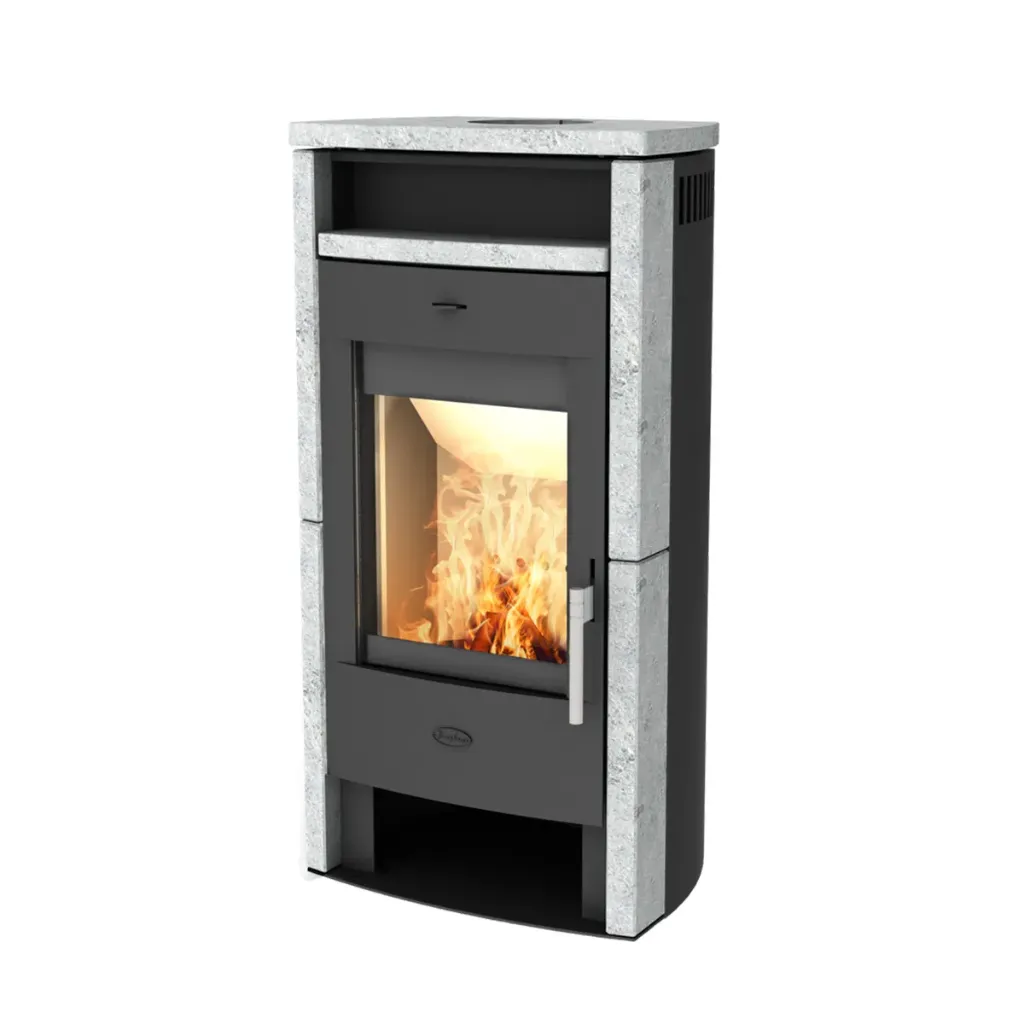 [R4210-01] Fireplace Kaminofen Budapest (Speckstein)