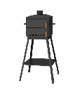 Fireplace Pizzaofen Paprika mit Untergestell