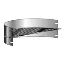 Steiniger Windschutz mit Warmhalterost für Vogtlandgrill