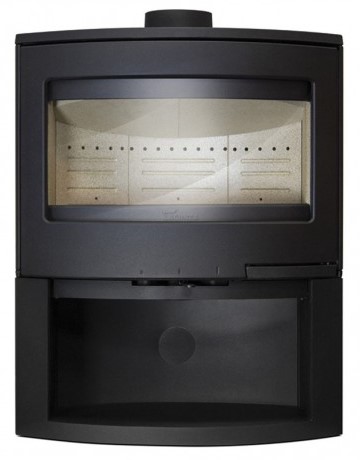 [3021120000] Lacunza Kaminofen Bristol mit Holzfach