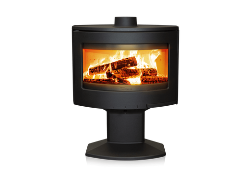 [302890000000] Lacunza Kaminofen Tarbes mit Standfuß